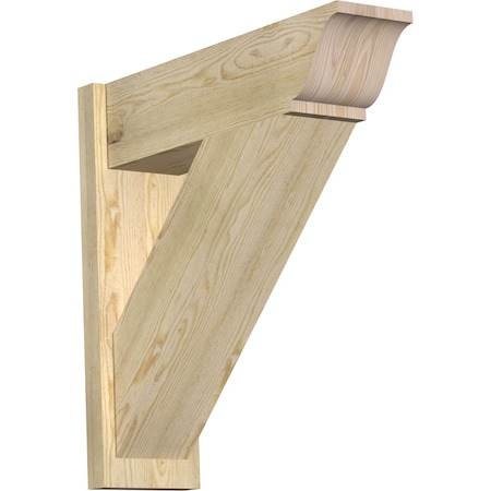 Ekena Millwork Traditional Rough Sawn Traditional Outlooker, Douglas Fir, 8"W x 28"D x 28"H OUT08X28X28TRA01RDF